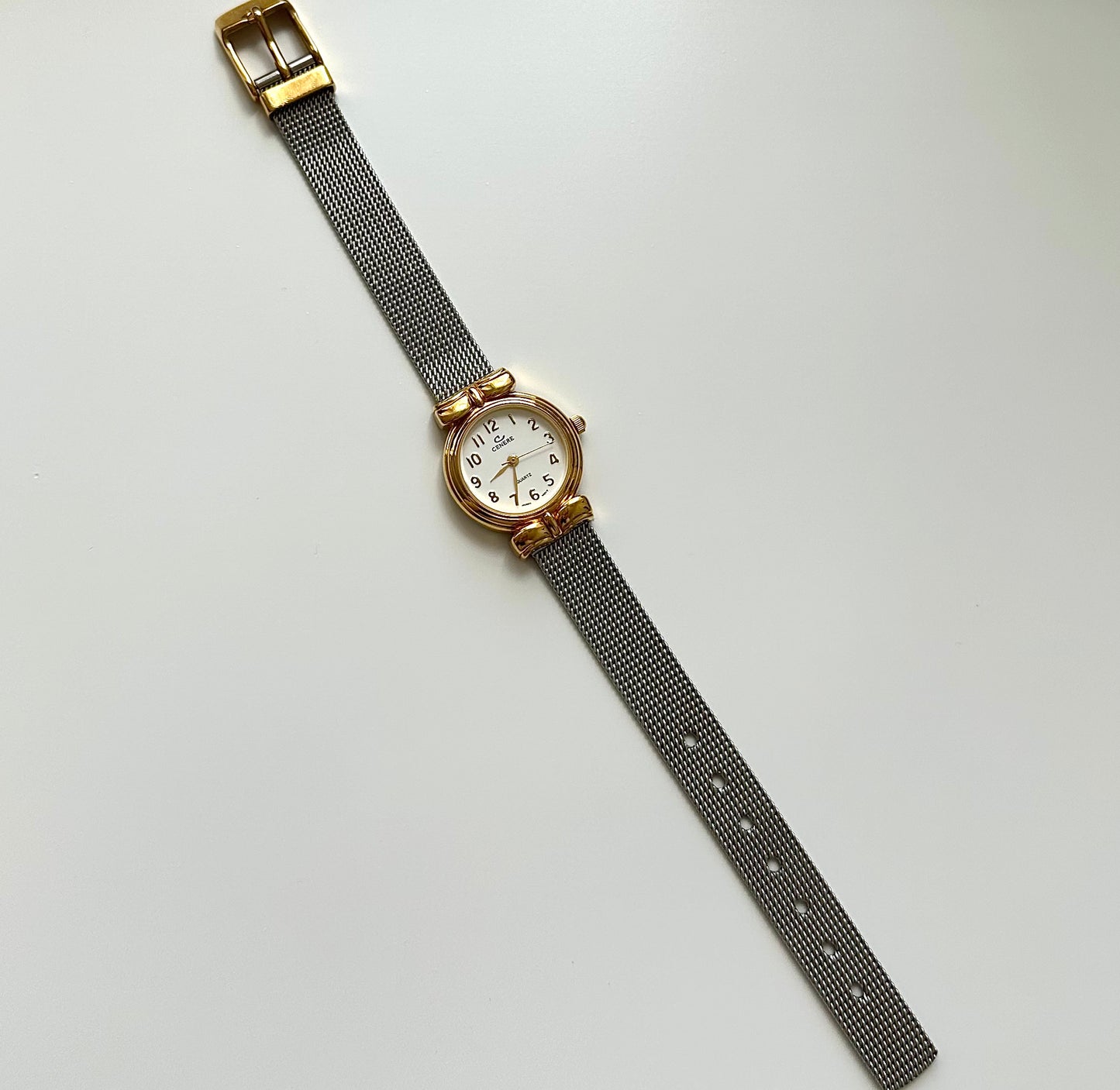 Cenere Gold Bow Detail Watch